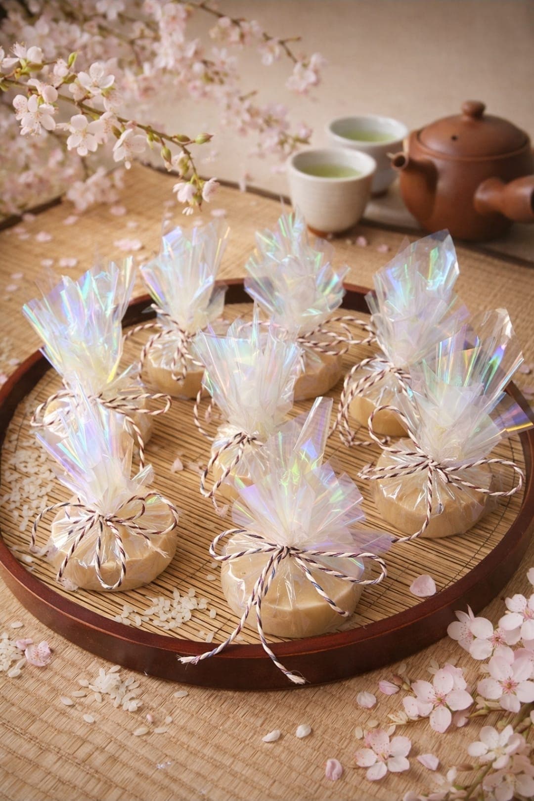 Savon au riz et pétales de Sakura Japonais